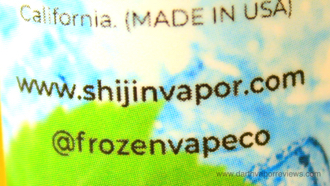 Shijin Vapor Frozen Grapes Label